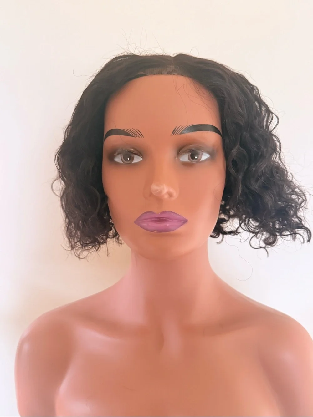 HUMAN HAIR Wig 13x6 Frontal Lace 180% Density HD Lace 6” deep wave